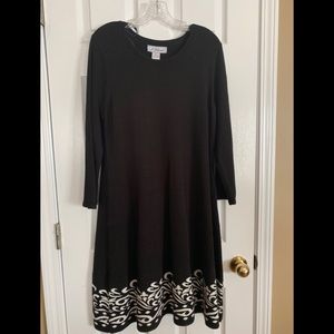 J Howard black dress w trim